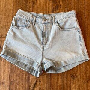 Levis Light Blue Jean Shorts